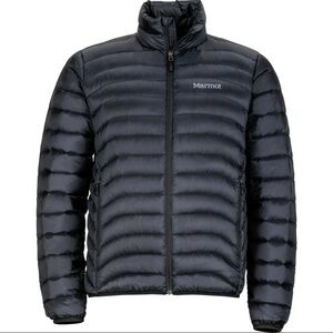Marmot Quilted Black Puffer 600 Fill Down Jacket Mens Small